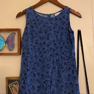 Ann Taylor Loft Floral Y2K Tank Mini Dress